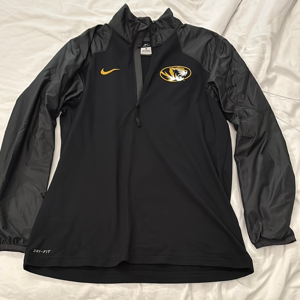 Nike Black and Gold Mizzou 1/4 Zip